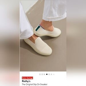 Rothy's Ivory Slip-On Sneakers